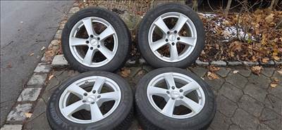 Eladó egy garnitúra Dezent 5x120 alufelnik 225/55 R17 téligumikal. 
