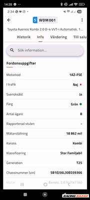 Toyota Avensis (T250) 2.0 VVT-i motor  1azfse