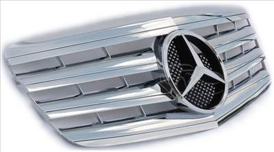 Mercedes Benz W211 2006/04 - 2009 krómozott hűtőrács AMG stílusban
