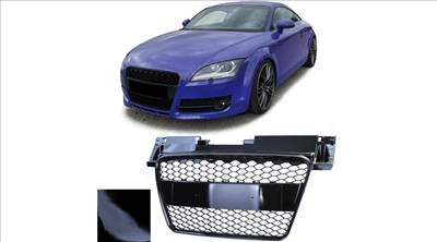 AUDI TT 8J MK2 2006-2010 lakkozott fekete TTRS stílusú hűtőrács