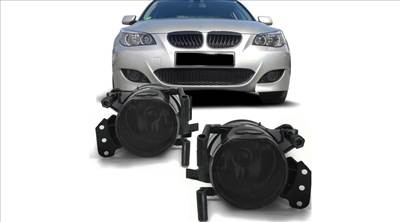 BMW E60 E61 2003-2007 fekete burás HB4 ködlámpa pár