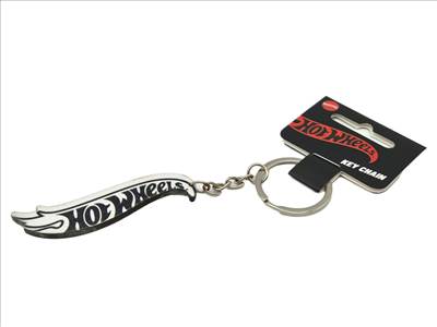 Hot Wheels - fehér logó kulcstartó