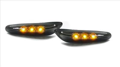 BMW fekete burás SMD LED oldalindex szett E46 E60 E61 E81 E82 E83 E84 E87 E88 E90 E91 E92 E93