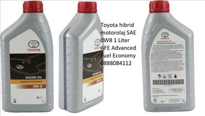Toyota hibrid motorolaj SAE 0W8 1 Liter AFE Advanced Fuel Economy 0888084112