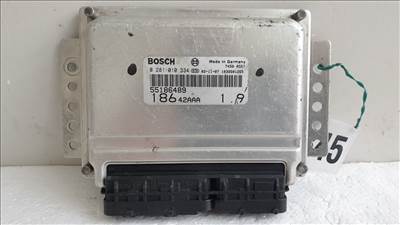 512345 Fiat Multipla 1.9 Jtd, Motorvezérlő, 55186489, 0281010334. Ecu.