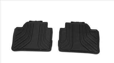 Gyári BMW F30 F31 F36 GT F80 M3 Allweather fekete hátsó gumiszőnyeg szett 51472219802