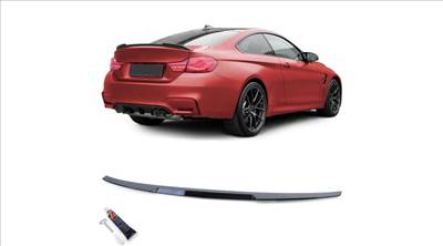 BMW F32 coupe M4 CS stílusú lakkozott fekete csomagtartó spoiler