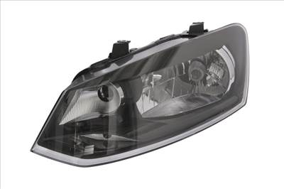 Volkswagen Polo 6R 2009-2014 utángyártott új bal első fényszóró H4 Trendline (motorral) TYC 6r1941015e