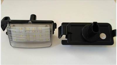 Nissan - Infiniti fehér SMD LED rendszámtábla világítás Versa GT-R R35 350Z 370Z G35 G37, több más típushoz is jó