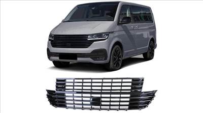 VW Volkswagen Transporter T6.1 2019-től lakkozott fekete hűtőrács