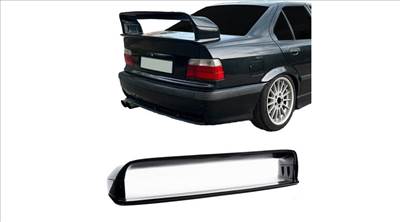 BMW E36 M3 GT LTW lakkozott fekete ABS műanyag replika magasított csomagtartó spoiler szárny