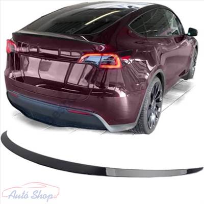 Tesla Model Y fényes fekete Performance csomagtartó spoiler légterelő Optikai tuning 2020-