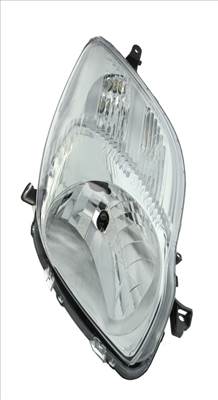 Toyota Yaris II. 2009-2011 utángyártott új jobb első fényszóró H4 króm házas V-tip. motor nélkül 811300d330