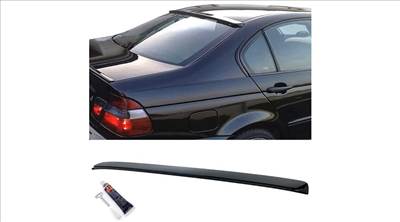BMW E46 sedan AC Schnitzer stílusú lakkozott fekete hátsó ablak spoiler