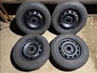  4x108 ford mazda 14" használt lemezfelni, rajta 175/65 téli gumi 5-6mm fiesta focus mazda 2