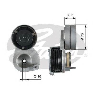 GATES T38664 - hosszbordás szíj feszítő DAF