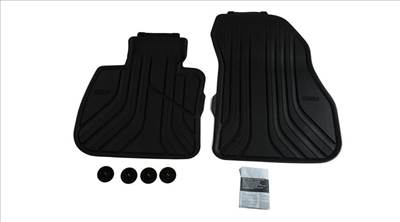 Gyári BMW F45 Active Tourer F46 Gran Tourer Allweather tépőzáras fekete első gumiszőnyeg szett 51472287852