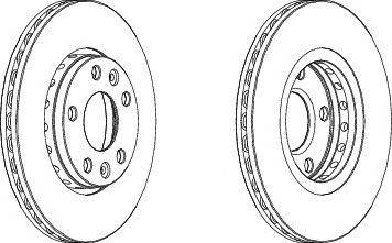 FERODO DDF1728 - féktárcsa DACIA NISSAN OPEL RENAULT