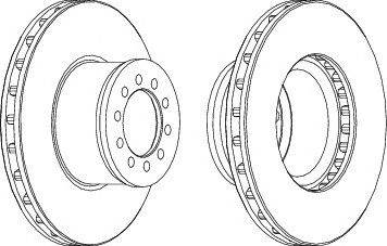 FERODO FCR186A - féktárcsa MERCEDES-BENZ