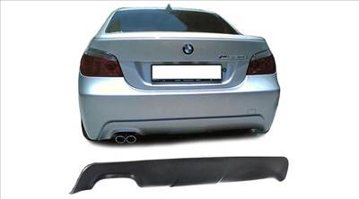 BMW E60 M-packet lökhárítóba M5 stílusú utángyártott műanyag diffúzor
