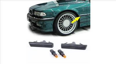 BMW E38 1994-2001 fekete füst búrás oldalindex pár