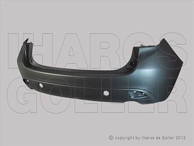 Mazda 3 2013-2017 - Hátsó lökhárító alapozott 5 ajtós (NEM PDC)