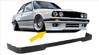 BMW E30 318IS utángyártott műanyag matt fekete spoiler koptató lippe