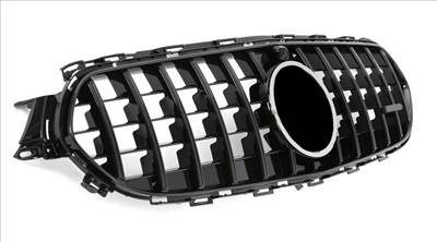 Mercedes Benz W213 S213 Avantgarde - All Terrain - Exclusive 2020-tól lakk fekete hűtőrács Panamerica AMG GT stílusban + AMG logó + Csillag