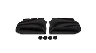 Gyári BMW F10 F11 2010-2013 Allweather tépőzáras fekete hátsó gumiszőnyeg szett 51472153889