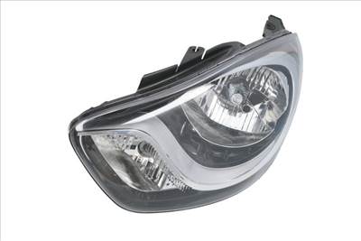 Hyundai I 10 2011-2015 utángyártott új bal első fényszóró H4 fekete h. (motorral) DEPO 1426802
