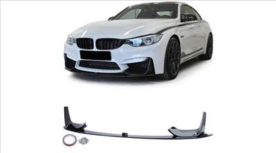 BMW F80 M3 F82 M4 Performance stílusú utángyártott lakkozott fekete koptató lippe