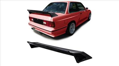 BMW E30 utángyártott ABS műanyag M3 Sport Evolution lakkozott fekete csomagtartó spoiler