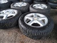  5x112 lyukosztású 16" újszerű alufelni, rajta 205/60 használt téli gumi gumi 