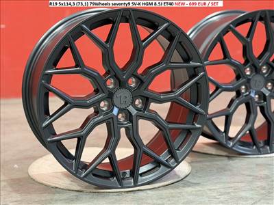R19 5x114,3 (73,1) 79Wheels seventy9 SV-K HGM 8.5J ET40 új alufelnik felnik 19" 19col