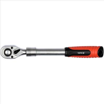 Racsnis hajtószár 3/8" 215–315 mm 72T Teleszkópos – YATO YT-0298 CrV
