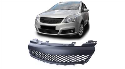 Opel Zafira B OPC stílusú méhsejtes matt fekete hűtőrács