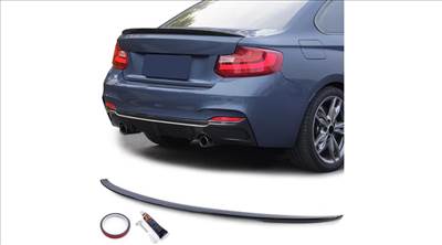 BMW F22 coupe F23 cabrio M Performance stílusú lakkozott fekete csomagtartó spoiler type2