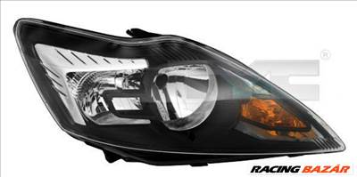 Ford Focus 2 első fényszóró, fekete, 2008.02.hótól