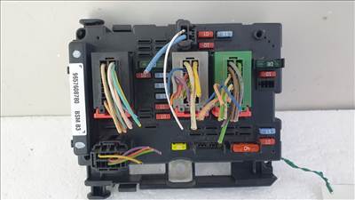 512673 Peugeot 206, Biztosítéktábla, 9657608780 Bsm B3, Delphi.