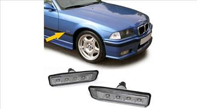 BMW E36 E53 X5 fekete füst burás SMD LED oldalindex szett