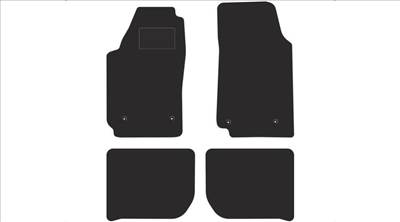 AUDI 100 C4 1991-1994 fekete velúrszőnyeg szett