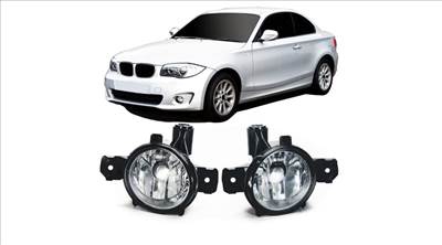 BMW E81 E82 E87 E88 átlátszó burás H11 ködlámpa pár