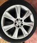  5x112 lyukosztású 18" használt (gyári felni) alufelni, rajta 245/45 újszerű Continental téli gumi 