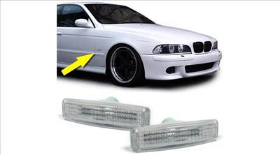BMW E39 fehér burás oldalindex pár