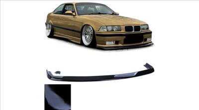 BMW E36 M3 lökhárítóra lakkozott fekete nagy lippe koptató
