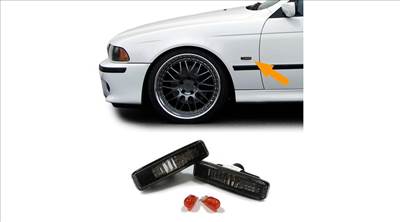 BMW E39 fekete kristály burás oldalindex pár