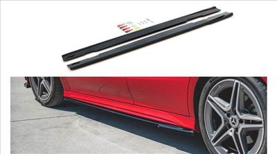 Mercedes CLA C118 X118 AMG-LINE 2019-től Maxton Design lakkozott fekete küszöb spoiler