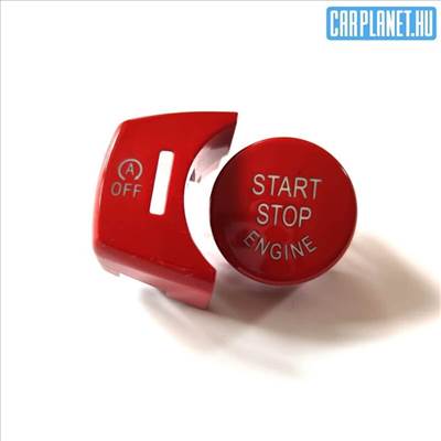 BMW Start Stop gomb + (A) OFF gomb - BMW X3 F25/X4 F26/X5 F15/X6 F16 - piros