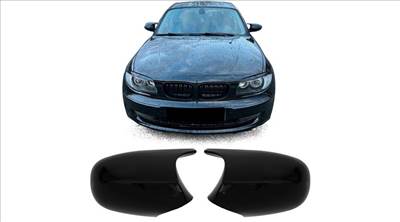 BMW E81 E87 2007-2012 / E82 E88 2011-2013 lakkozott fekete visszapillantó tükörborítás