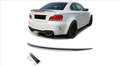 BMW E82 coupe facelift 2007-2013 M Performance stílusú lakkozott fekete csomagtartó spoiler